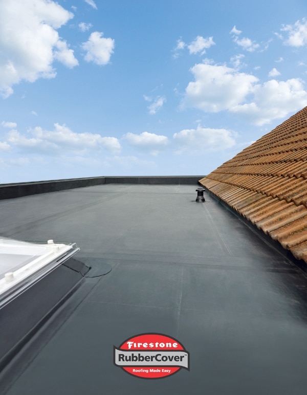 Waterproof flat roof material.